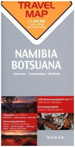 Nyomtatványok Reisekarte Namibia / Botsuana 1:1.500.000 