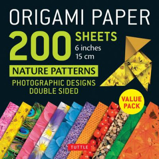 Naptár/Határidőnapló Origami Paper 200 sheets Nature Patterns 6" (15 cm) 