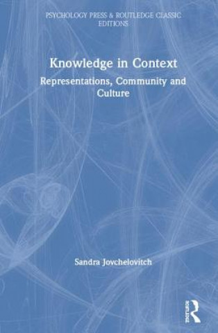 Livre Knowledge in Context JOVCHELOVITCH