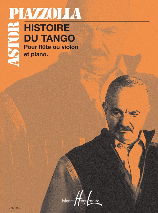 Kniha HISTOIRE DU TANGO FLUTE & PIANO ASTOR PIAZZOLLA