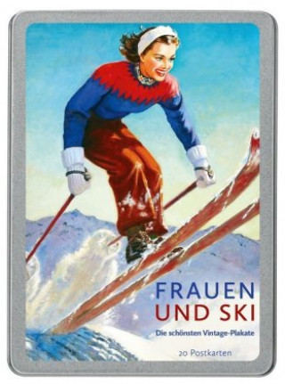 Joc / Jucărie Frauen und Ski, 20 Postkarten 