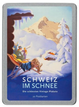 Játék Schweiz im Schnee, 20 Postkarten 