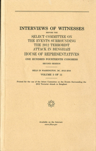 Carte INTERVIEWS OF WITNESSES BEFORE House (U S )