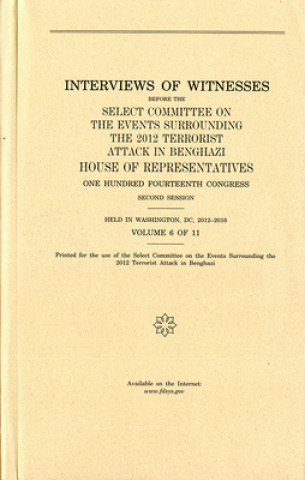 Livre INTERVIEWS OF WITNESSES BEFORE House (U S )