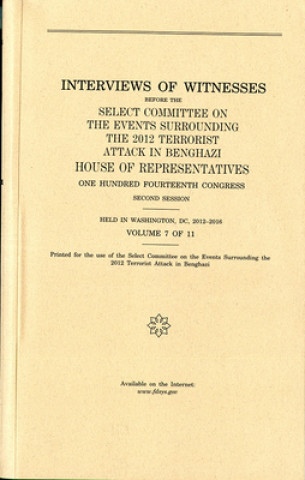 Książka INTERVIEWS OF WITNESSES BEFORE House (U S )