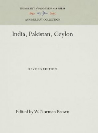 Könyv India, Pakistan, Ceylon W. Norman Brown