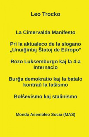 Kniha Cimervalda Manifesto; Pri la aktualeco de la slogano "Unui&#285;intaj &#348;tatoj de E&#365;ropo"; Rozo Luksemburgo kaj la 4-a Internacio; Bur&#285;a Leo Trocko