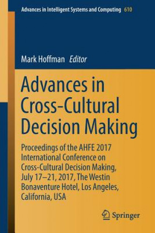 Kniha Advances in Cross-Cultural Decision Making Mark Hoffman