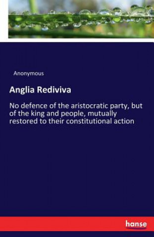 Kniha Anglia Rediviva Anonymous