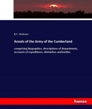 Kniha Annals of the Army of the Cumberland B. F. Webster