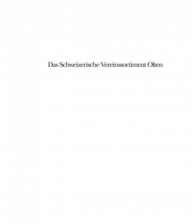 Kniha Das Schweizerische Vereinssortiment Olten Schweizer Buchzentrum