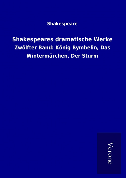 Kniha Shakespeares dramatische Werke Shakespeare