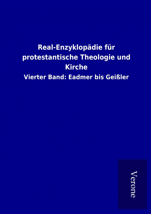 Knjiga Real-Enzyklopädie für protestantische Theologie und Kirche ohne Autor