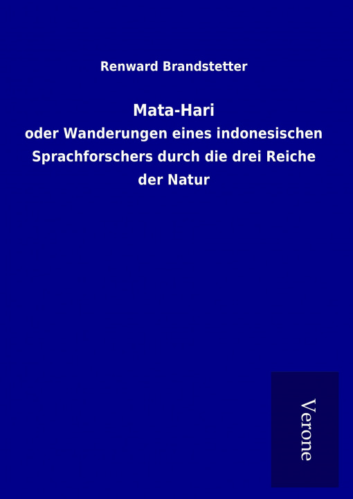 Livre Mata-Hari Renward Brandstetter