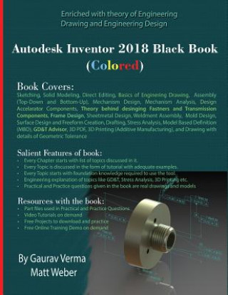 Carte Autodesk Inventor 2018 Black Book (Colored) Gaurav Verma