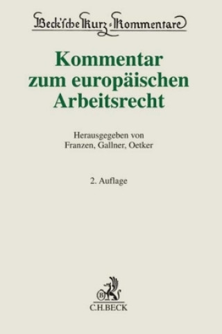 Kniha Kommentar zum europäischen Arbeitsrecht Martin Franzen