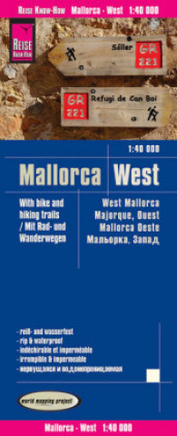 Tiskanica Reise Know-How Rad- und Wanderkarte Mallorca West (1:40.000) Reise Know-How Verlag Peter Rump