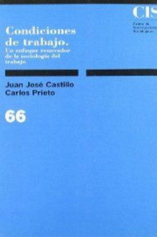 Könyv Condiciones de trabajo : hacia un enforque renovador de sociología del trabajo Juan José Castillo