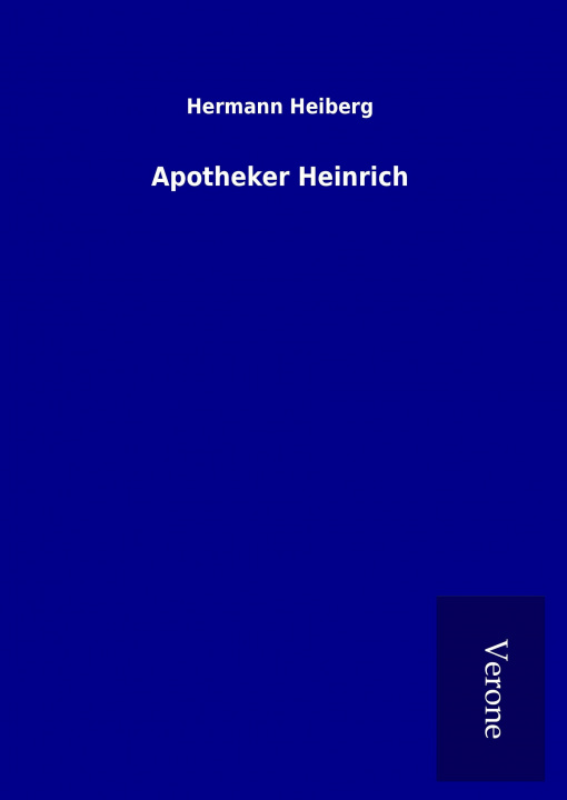 Kniha Apotheker Heinrich Hermann Heiberg