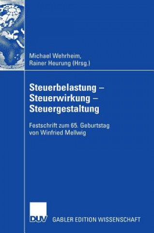 Kniha Steuerbelastung - Steuerwirkung - Steuergestaltung 