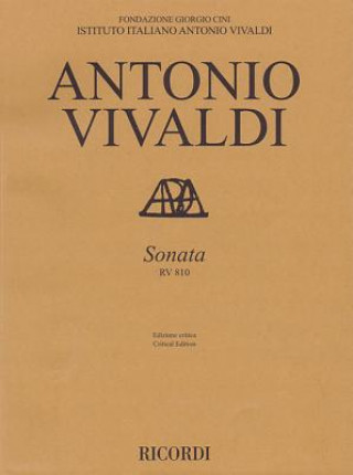 Book SONATA RV 810 Antonio Vivaldi