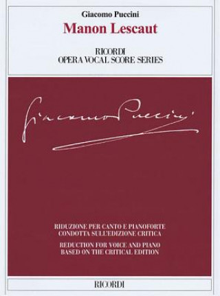 Buch MANON LESCAUT Giacomo Puccini