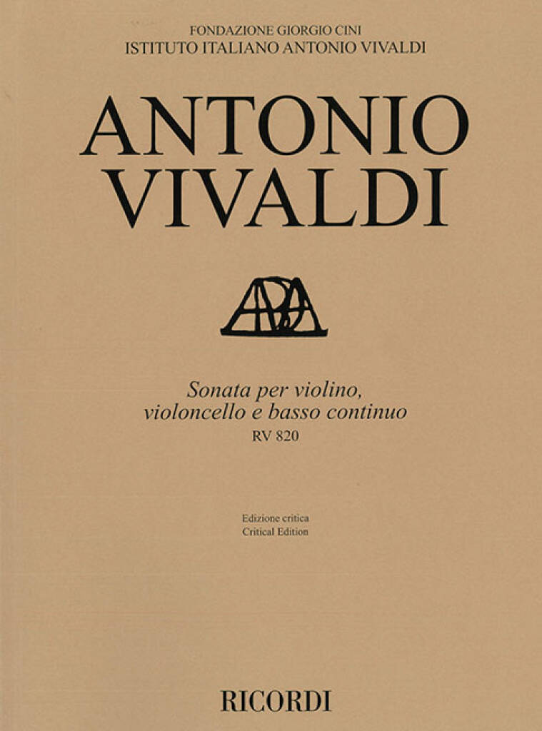 Boek SONATA ANTONIO VIVALDI