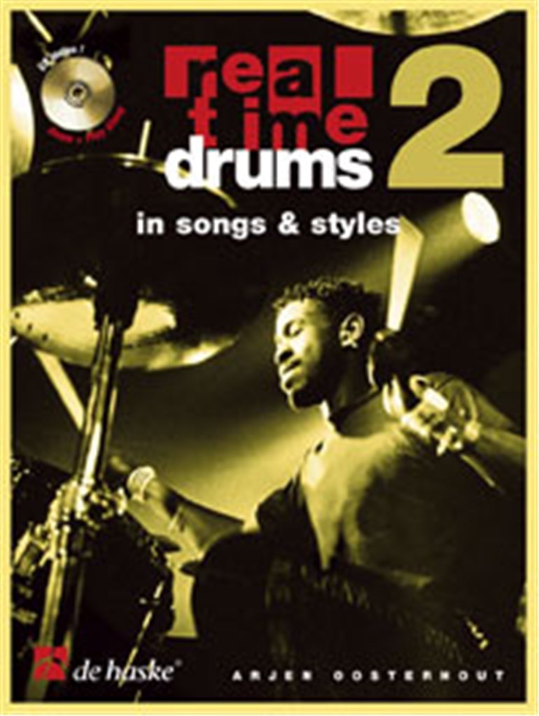 Livre REAL TIME DRUMS IN SONGS STYLES F 