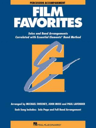 Könyv Film Favorites: Percussion Hal Leonard Corp
