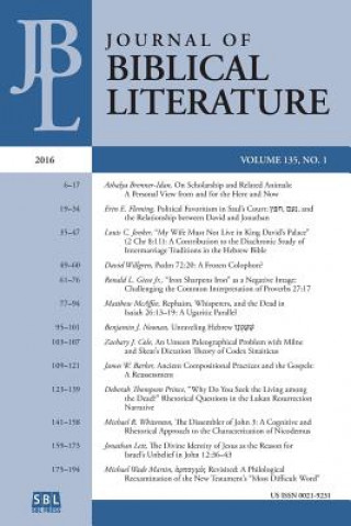 Könyv Journal of Biblical Literature 135.1 (2016) Adele Reinhartz