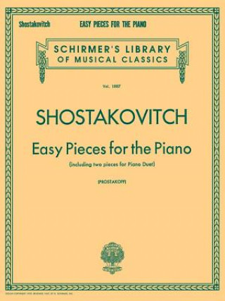 Livre Easy Pieces for the Piano (Including 2 Pieces for Piano Duet): Piano Solo Dmitri Shostakovich