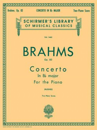 Kniha Concerto No. 2 in BB, Op. 83: Piano Duet Johannes Brahms
