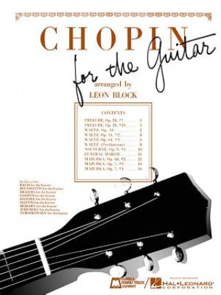 Kniha Chopin for Guitar: Guitar Solo Frederic Chopin