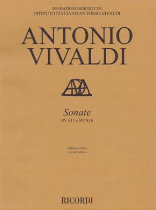 Kniha Sonate RV 815 E RV 816 Antonio Vivaldi