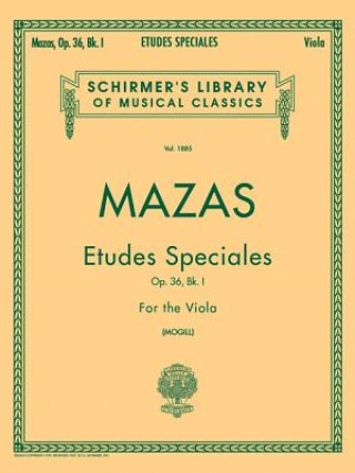 Carte Etudes Speciales, Op. 36 - Book 1: Viola Method Jacques F. Mazas