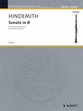 Carte Sonata in B-Flat: Clarinet and Piano Paul Hindemith