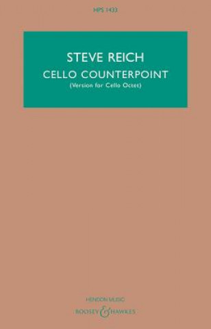 Kniha CELLO COUNTERPOINT Steve Reich