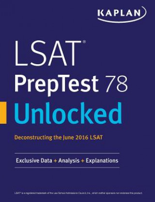 Книга LSAT PrepTest 78 Unlocked Kaplan Test Prep