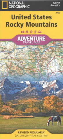 Nyomtatványok MAP-US ROCKY MOUNTAINS National Geographic Maps - Adventure
