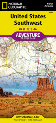 Tlačovina MAP-US SOUTHWEST National Geographic Maps - Adventure