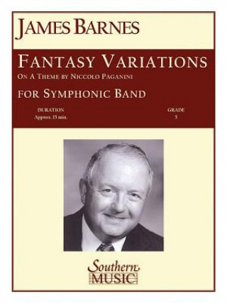 Kniha Fantasy Variations on a Theme of Paganini James Barnes