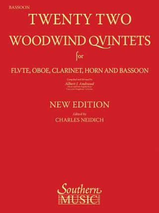 Carte 22 Woodwind Quintets - New Edition: Bassoon Part Albert Andraud