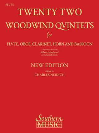 Buch 22 Woodwind Quintets - New Edition: Flute Part Albert Andraud