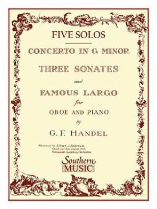Kniha 3 SONATES FAMOUS LARGO (CONCER George Frideric Handel
