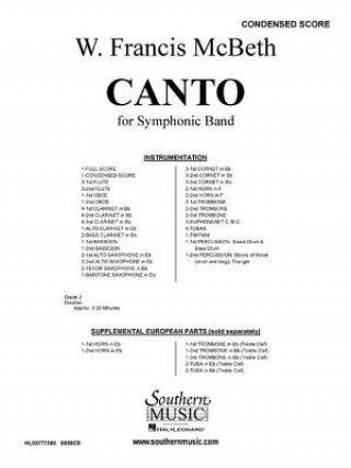 Kniha CANTO W. Francis McBeth