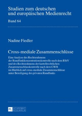 Knjiga Cross-Mediale Zusammenschluesse Nadine Fiedler