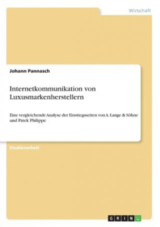 Book Internetkommunikation von Luxusmarkenherstellern Johann Pannasch