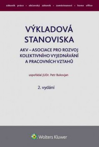 Book Výkladová stanoviska Petr Bukovjan
