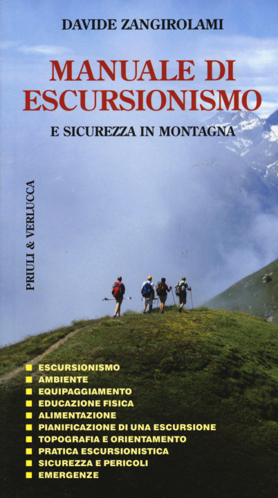 Knjiga Manuale di escursionismo Davide Zangirolami
