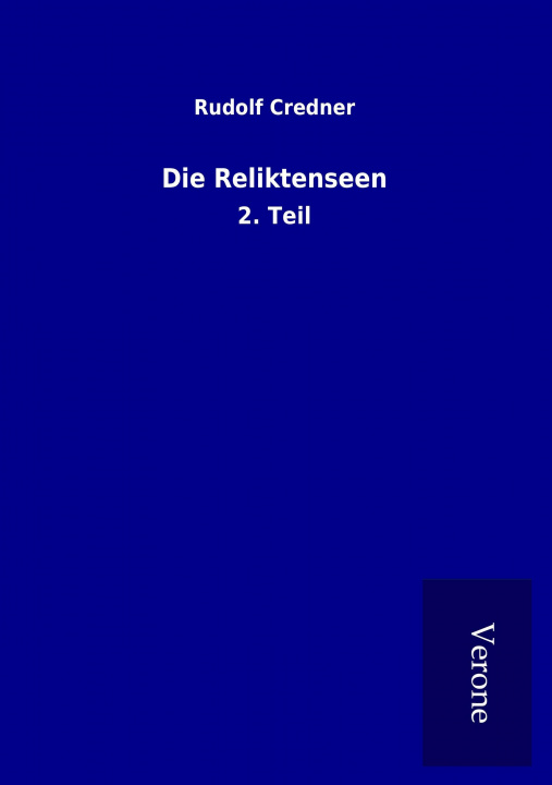 Книга Die Reliktenseen Rudolf Credner